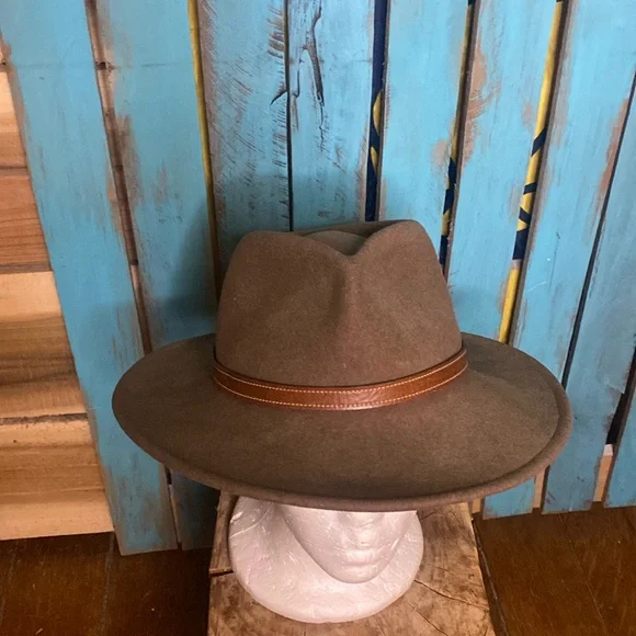 Vintage Accessories Vintage Flex Felt Fedora Hat Brown Size